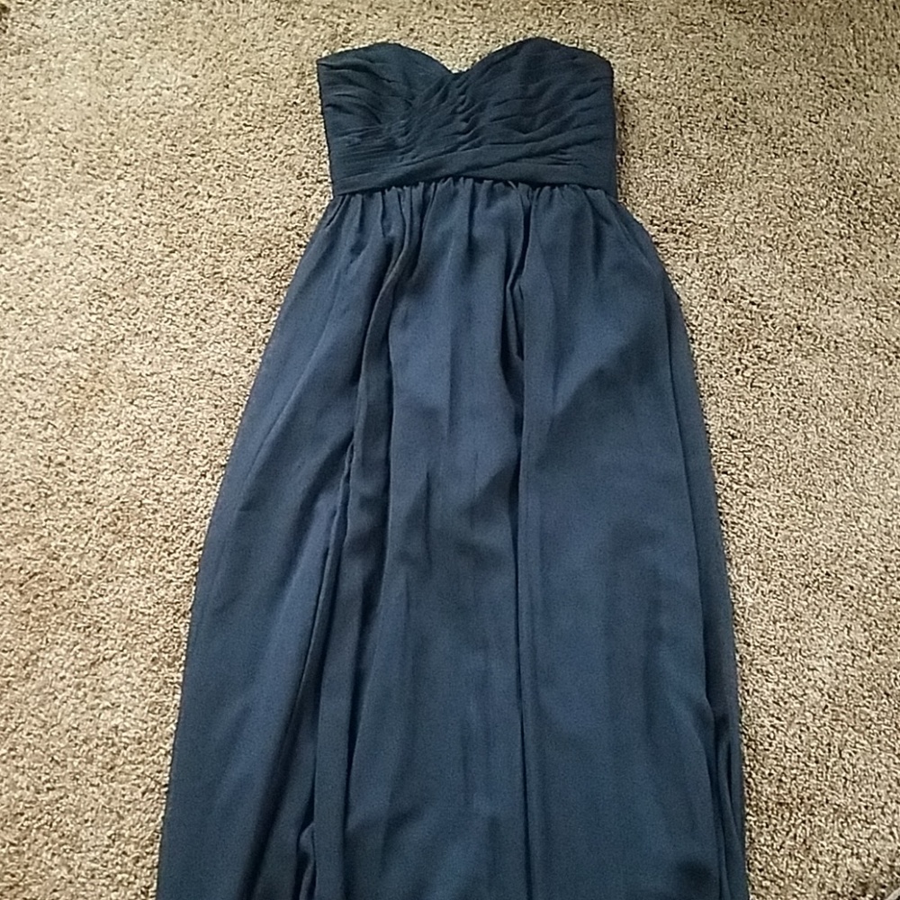 Sweetheart neck floor length dress